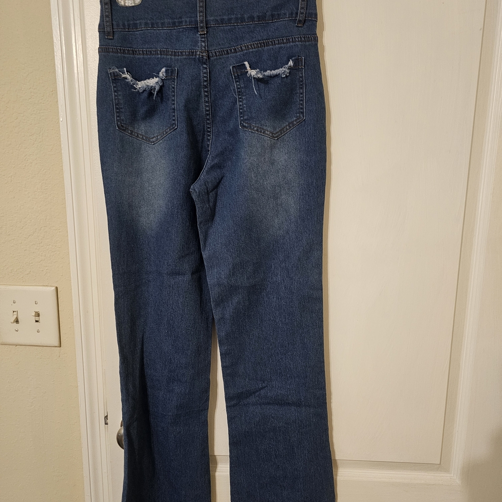 SHEIN Blue Flare Jeans